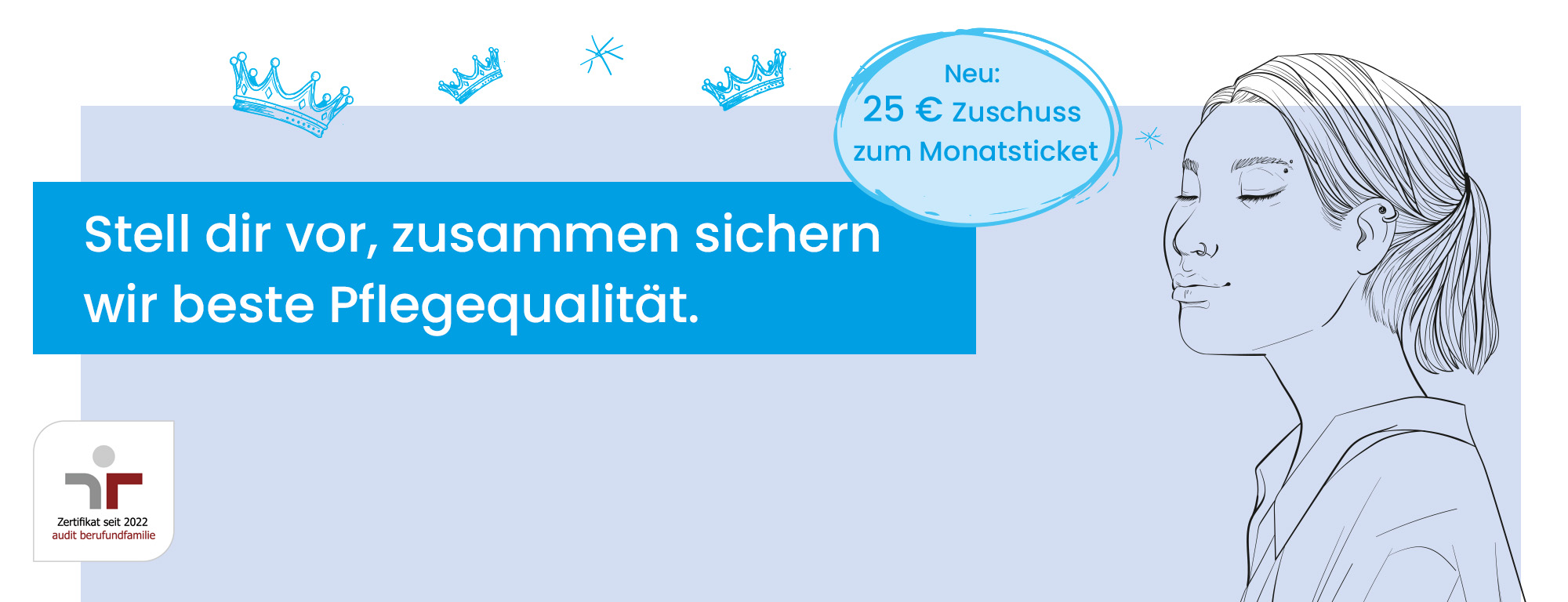 Stell dir vor, zusammen sichern wir die beste Pflegequalität.